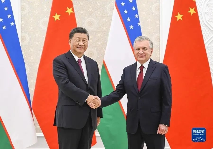  Talks with President Mirziyoyev of Uzbekistan(图1)