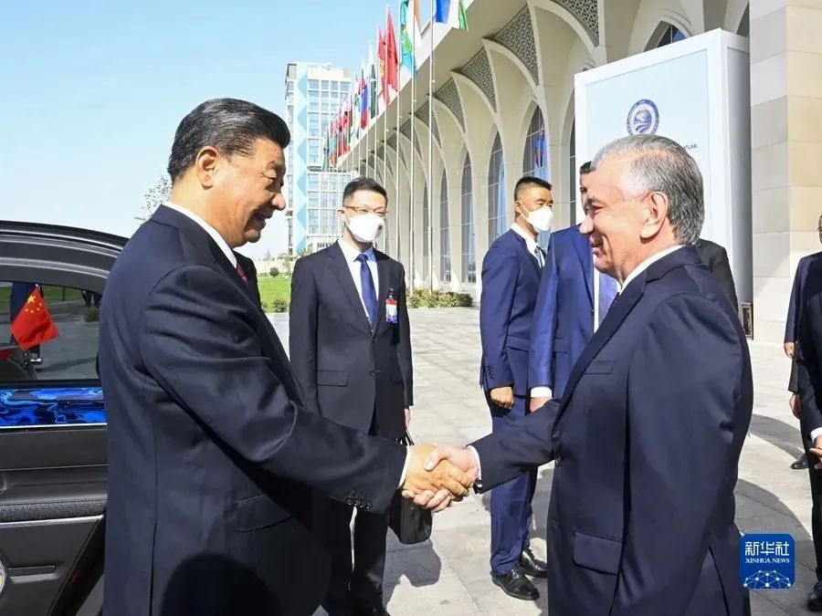 Talks with President Mirziyoyev of Uzbekistan(图2)