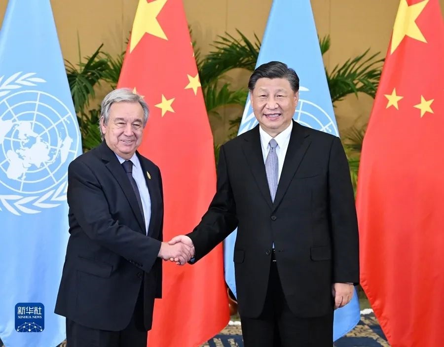 Met with Secretary General of the United Nations Guterres(图1)