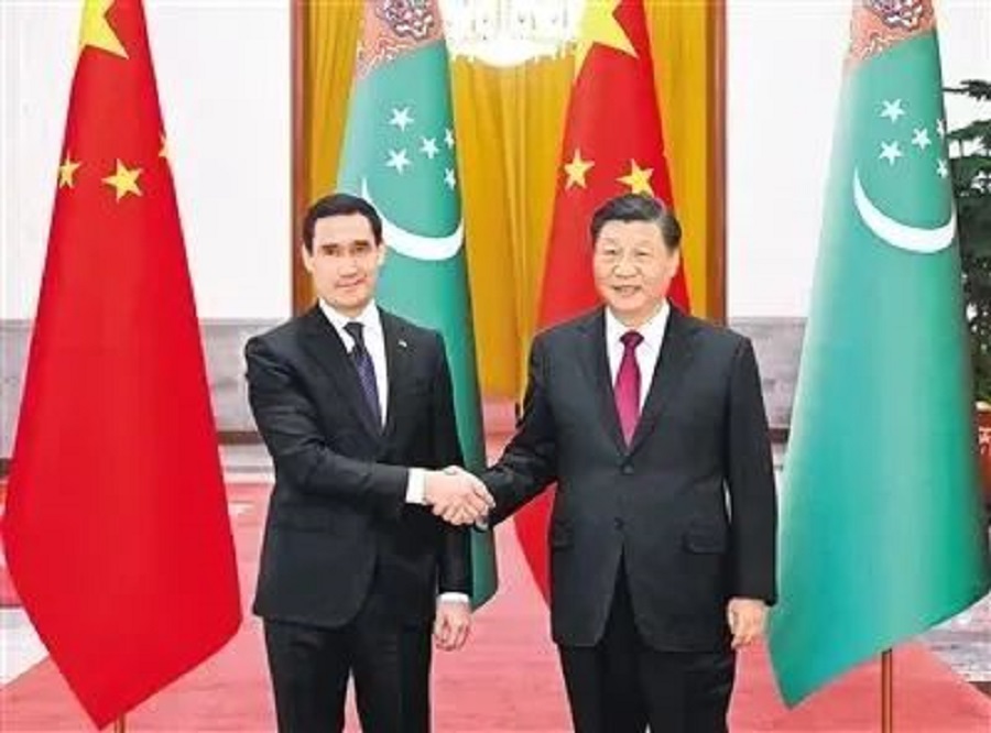 Held talks with President Sherdar of Turkmenistan(图1)