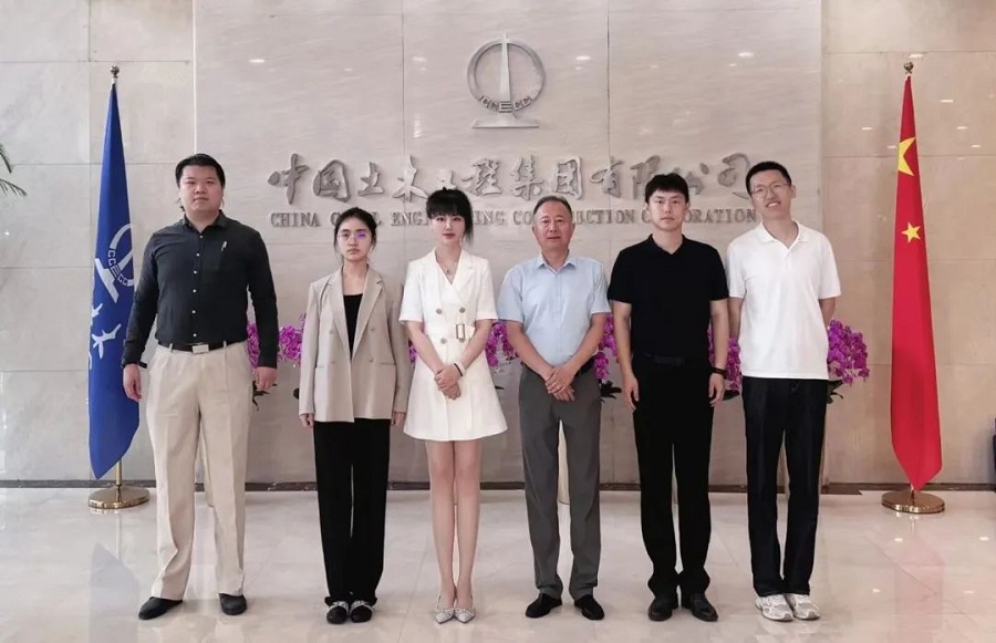 Visits China Civil Engineering Construction Corporation(图1)